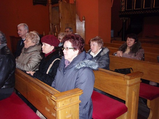 Członkowie Akcji Katolickiej z naszej parafii podczas Mszy św. w Konkatedrze św. Jadwigii