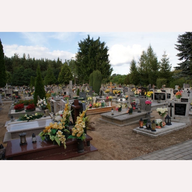Sektory na cmentarzu parafialnym